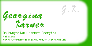 georgina karner business card